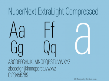 NuberNext ExtraLight Compressed Version 001.002 February 2020图片样张