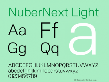 NuberNext Light Version 001.002 February 2020图片样张