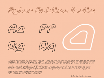 Sylar-OutlineItalic 001.000图片样张