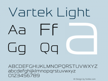 Vartek Light Version 001.000 November 2020图片样张