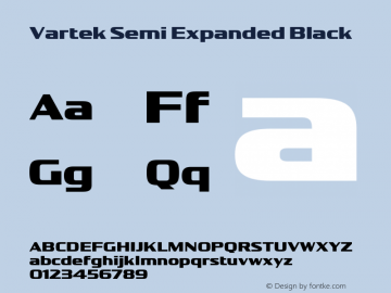 Vartek Semi Expanded Black Version 001.000 November 2020图片样张