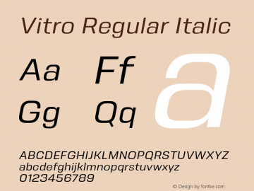 Vitro Regular Italic 2.000图片样张
