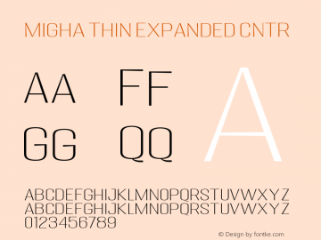 Migha-ThinExpandedCNTR Version 1.000图片样张