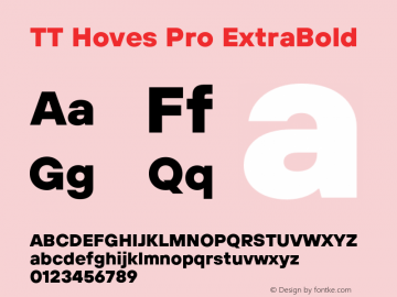 TT Hoves Pro ExtraBold Version 2.00图片样张