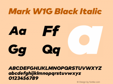 Mark W1G Black Italic Version 1.10图片样张