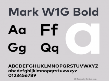 Mark W1G Bold Version 1.10图片样张