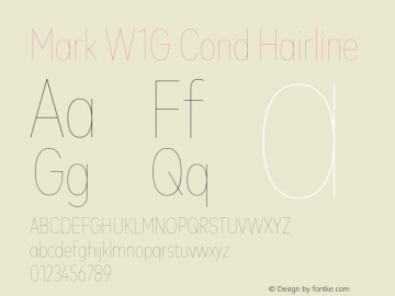 Mark W1G Cond Hairline Version 1.10图片样张