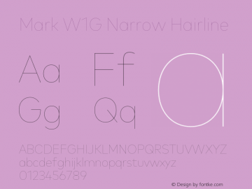 Mark W1G Narrow Hairline Version 1.10图片样张