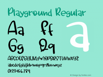 Playground Version 1.002;Fontself Maker 3.5.4图片样张