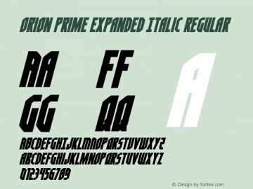 Orion Prime Expanded Italic Version 1.0; 2022图片样张