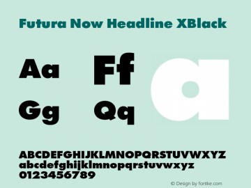 Futura Now Headline XBlk Version 1.01图片样张
