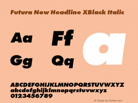 Futura Now Headline XBlk It Version 1.01图片样张