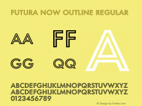 Futura Now Outline Rg Version 1.20图片样张