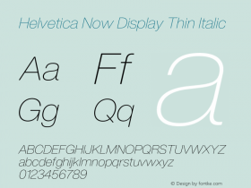 Helvetica Now Display Th It Version 1.20图片样张
