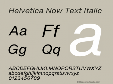 Helvetica Now Text It Version 1.20图片样张