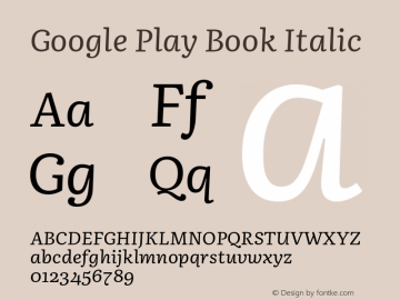Google Play Book Italic Version 1.001图片样张