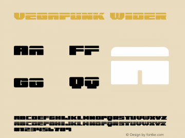 Vegapunk Wider Version 1.004;Fontself Maker 3.5.7图片样张