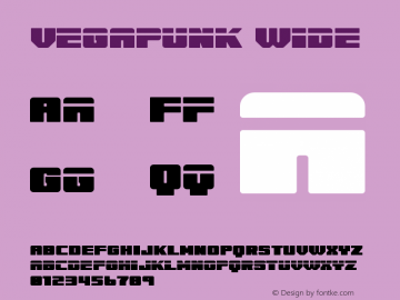 Vegapunk Wide Version 1.003;Fontself Maker 3.5.7图片样张