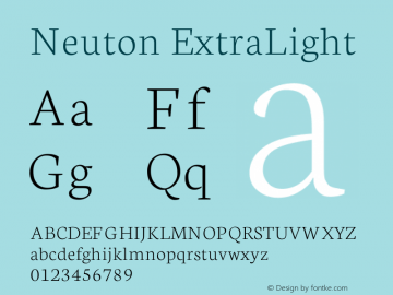 Neuton Extralight Version 1.4图片样张