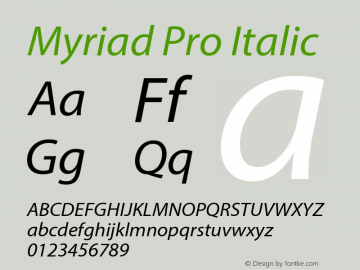 MyriadPro-It Version 2.102;PS 2.000;hotconv 1.0.67;makeotf.lib2.5.33168图片样张