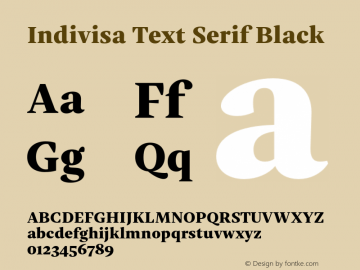 Indivisa Text Serif Regular Bold Version 0.005;PS 0.5;hotconv 1.0.88;makeotf.lib2.5.647800 DEVELOPMENT图片样张