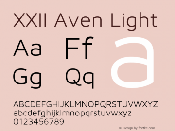 XXII Aven Light Version 1.002图片样张
