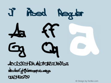 JI-Irised Regular Macromedia Fontographer 4.1 4/20/2001 Font Sample