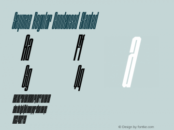 Seymaz Regular Condensed Slanted Version 1.000图片样张