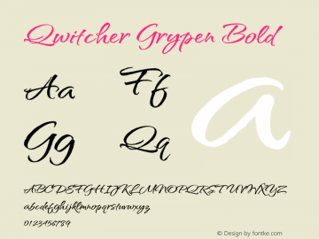 Qwitcher Grypen Bold Version 1.100图片样张