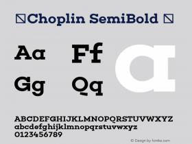 ☞Choplin SemiBold Version 1.000;PS 001.000;hotconv 1.0.70;makeotf.lib2.5.58329;com.myfonts.rene-bieder.choplin.semi-bold.wfkit2.fwht图片样张