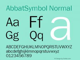 AbbatSymbol-Normal Version 001.000图片样张