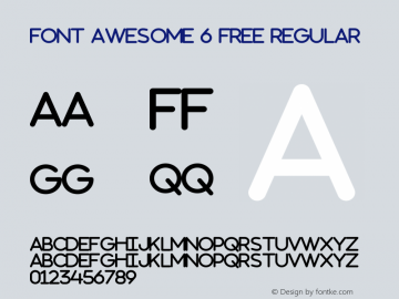 Font Awesome 6 Free Regular Version 769.00390625 (Font Awesome version: 6.1.0)图片样张