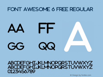 Font Awesome 6 Free Regular Version 769.01171875 (Font Awesome version: 6.1.1)图片样张