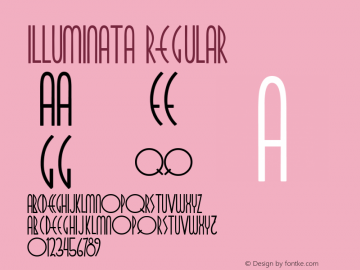 Illuminata Regular Macromedia Fontographer 4.1.4 10/5/01图片样张