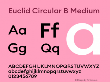 EuclidCircularB-Medium Version 3.001图片样张