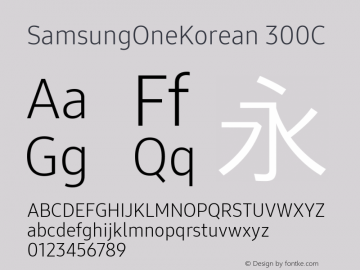 SamsungOneKorean 300C 1.101; build 20161021图片样张