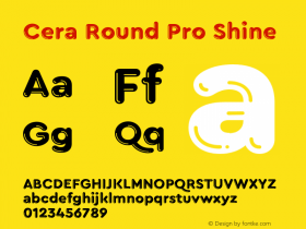 Cera Round Pro Shine Version 1.000;hotconv 1.0.109;makeotfexe 2.5.65596图片样张