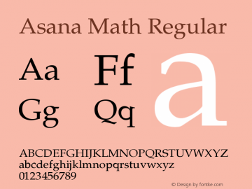 Asana Math Version 000.958图片样张