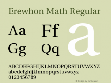 Erewhon Math Regular Version 0.47图片样张