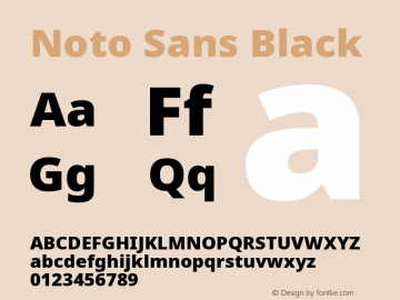 Noto Sans Black Version 2.007; ttfautohint (v1.8) -l 8 -r 50 -G 200 -x 14 -D latn -f none -a qsq -X 