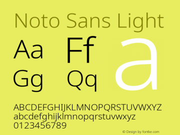 Noto Sans Light Version 2.007; ttfautohint (v1.8) -l 8 -r 50 -G 200 -x 14 -D latn -f none -a qsq -X 