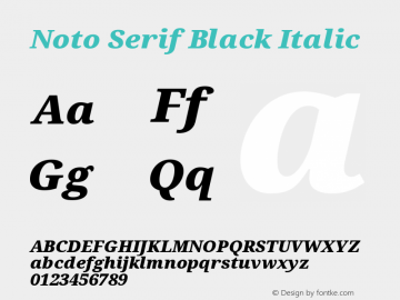 Noto Serif Black Italic Version 2.007; ttfautohint (v1.8) -l 8 -r 50 -G 200 -x 14 -D latn -f none -a qsq -X 