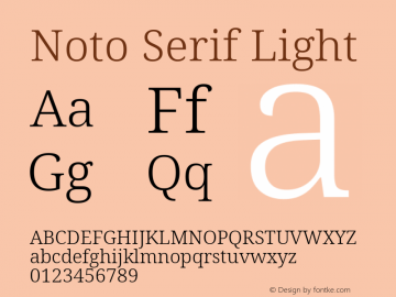 Noto Serif Light Version 2.007; ttfautohint (v1.8) -l 8 -r 50 -G 200 -x 14 -D latn -f none -a qsq -X 