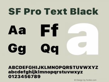 SF Pro Text Black Version 04.0d5e1 (Sys-17.0d8e1m3)图片样张