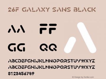 26F Galaxy Sans Black Version 1.100图片样张