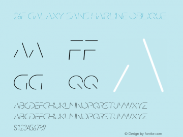 26F Galaxy Sans Hairline Oblique Version 1.200图片样张