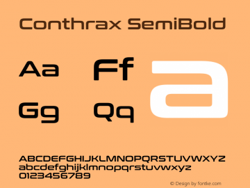 ConthraxSb-Regular Version 1.000图片样张