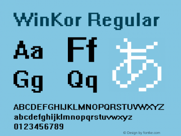 WinKor Regular 1.1.0图片样张