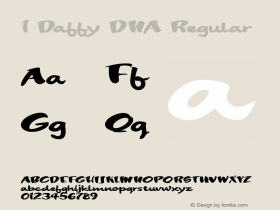 1 Daffy DNA Regular Macromedia Fontographer 4.1 1/28/00图片样张