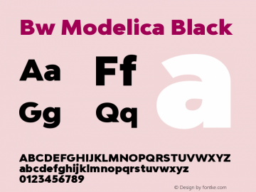 Bw Modelica Black Version 2.000;PS 002.000;hotconv 1.0.88;makeotf.lib2.5.64775图片样张